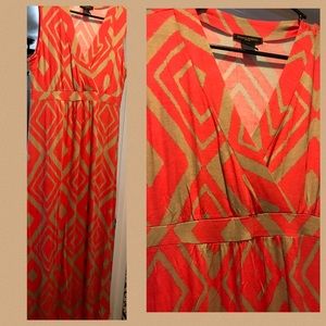 Orange and Tan Sundress